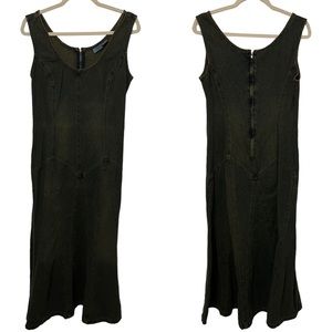 VTG Jeanology Sleeveless Maxi dress with a Mermaid Skirt Size 10